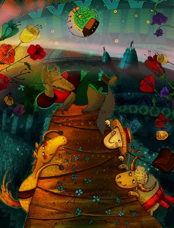 Vouk zmitrok kabyla i baran